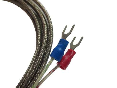 Meter Star M6 Screw Industrial Thermocouple Sensor K Type High Temperature 0-800 °C, Thermometer Line (10M, WRNT