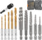 Screw Extractor Set, 11 Pieces Metric Drill Bit Set for Removing Broken Screws, Bolts, and Studs