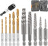 Screw Extractor Set, 11 Pieces Metric Drill Bit Set for Removing Broken Screws, Bolts, and Studs