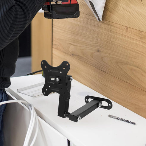 Veemoon Monitor Stand Tv Stand Mount Tv Mounts for Corners Tv Wall Mount Wall Mount Tv Bracket Tv Monitor Wall Mount