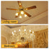 12-Pack 40W Bulbs, 2700K Lightbulbs, E12 5W B11 Bulb, C37 Non-dimmable SHINESTAR Candelabra Equivalent LED Light Warm
