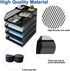 Natwind 4-Tier Stackable Paper Tray, Metal Mesh Desktop Organizer for Paper, Letter, and Document Storage