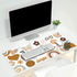 iCasso Large Gaming Desk Mat, XXL Mouse Pad with Stitched Edges and Stable Rubber Base for Office Home Work