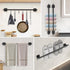 YACVCL Bath Towel Bar Black, 21.6 Inch Towel Rack Bathroom, 304 Stainless Steel Wall Mounted, Total Length 23.6 Inch