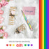 RONRONS 6 Pack Rainbow Slim Retractable Ballpoint Pen - Black Ink Metal Pen for Office School Supplies