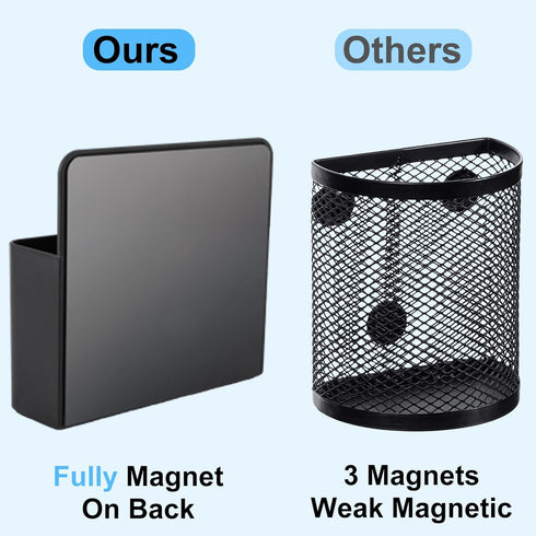 KITANIS Holder,2 Pack Magnetic Pen Magnetic Dry Erase Marker Holder with Generous Compartments,Strong Magnet Storage