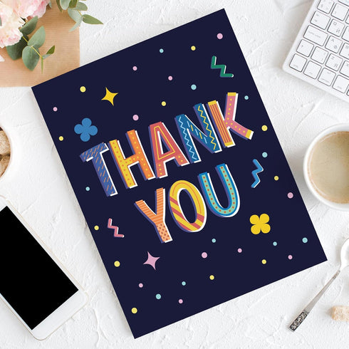 Qiliji Large Thank You Card from Team Group, Jumbo Gratitude Note Cards Gifts from Students, Employee Appreciation