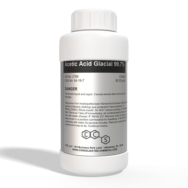 Acetic Acid Glacial Vinegar 99.7% | Multi-Purpose Concentrated Vinegar for Rust Removal,