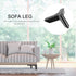 8cm 4pcs NUOBESTY Matte Black Furniture Support Feet Cabinet Legs Sofa Legs for Home Cabinet and Tv Stand