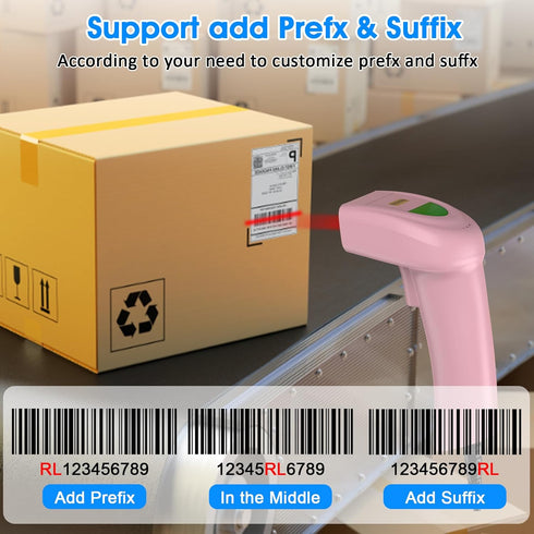 symcode 1D USB Barcode Scanner, Handheld Wired CCD Laser Barcode Reader Scanner Supports Screen Scan UPC Bar Code