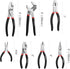 7-piece Set WORKPRO Pliers with Groove Joint, Long Nose, Slip Joint, Linesman, and Diagonal Pliers for DIY & Home Use