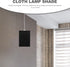 E27 Alipis Square Lamp Shades, Fabric Lamp Covers Natural Linen Bedside Light Cover Chandeliers Lampshade Replacement