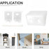Boxonly 90 2 100Pcs Shelf Cabinet Door Degree Plastic Corner Braces Holes Angle Bracket,White