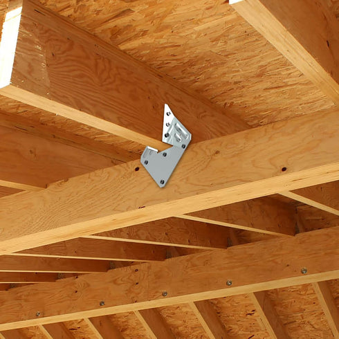 20 pcs Hurricane Ties for Rafters, Galvanized Hurricane Straps, 18-Gauge Rafter Tie Brackets for Roofing Trusses