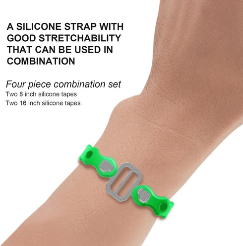 JL.HCLLL Set 70 8" 16" (4-Pack) Modular Straps, Safety Strap to Secure Splits, Pound Load, and Lengths, Flexible