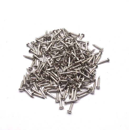50PCS 1"x1"x1" T Tulead Furniture Corner Protectors Silver Box Decorative Corner Guards Trunk Protector with Mounting