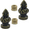 Rierdge Antique Brass Lamp Finial Cap Knob - Dual-Thread Screw Design Fits Both