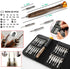 25PCS Mini Screwdriver Set with Case, Precision Kit with 6 Different Size Flathead and Phillips Screwdrivers