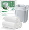 Offroaderman 10 Gallon White Trash Bags, 84 Count (5 Rolls) | Large, Flat