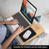 Audimi Small Mouse Pad - 6 x 8 Inch Thick Mini Mouse Pad for Laptop Wireless Mouse, Portable & Washable (Black)