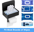 Toilet Paper Holder with Shelf,Flushable Wet Wipes Dispenser for Bathroom,Toilet Paper Holder with Storage, Stainless