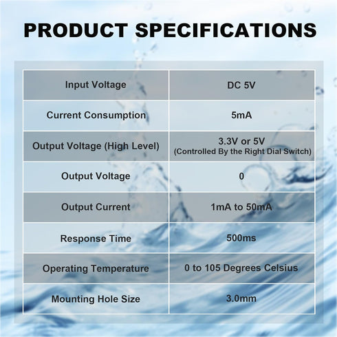 Non-Contact Water/Liquid Level Sensor Compatible with Arduino, Raspberry Pi for Industrial Production, Aquarium,