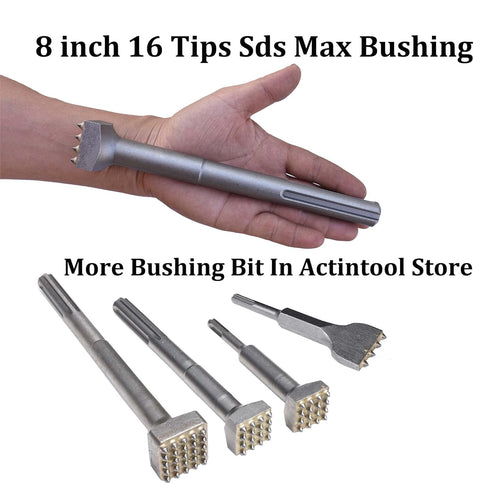 8 1/4 in. SDS Max Concrete Repair Patch Prepare Bushing Head, 1 1/4 Inch Square Head Tool Bit for Demolition Hammer