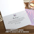Set 50, 4x6In Funeral Thank You Cards with Envelopes, of Purple Watercolor Butterfly Floral Design Message Inside
