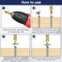 Damaged Screw Extractor Kit, 6PC HSS Drill Bit Set for Stripped Screws, Broken Bolt Extractor Remover for DIY Hand Tools