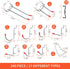 240PCS Pegboard Hooks Assortment Organizer Kit with Pegboard Bins and Cups for Garage Wall Organization