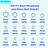 290PCS External Retaining Ring C-Clips Assortment Kit in Black Alloy Steel