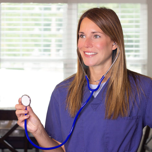 MABIS Spectrum Series Nurse Stethoscope, Lightweight, Blue, 30 Inch