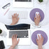 Shimmeroo 8.7inch Small Mouse Pad for Laptop, Round Portable Mouse Pad - Non Slip Purple Mousepads for Office