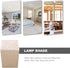 E27 Bulb Amosfun Square Fabric Lampshade Replacement Linen Lamp Cover for Bedside Table Lamp Floor Lamp Shade, Suitable