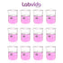 Upgrated 10ml Beaker set, 12pcs of beaker shot glasses, Low Form Glass Beakers set, 3.3 Boro with Printed Graduation, LVA036