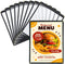 FLK Tech FLKQC 10 Pack 1 Page Menu Covers, 2 View 8.5 x 11