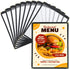 FLK Tech FLKQC 10 Pack 1 Page Menu Covers, 2 View 8.5 x 11