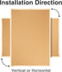 OWLKELA 24'' x 36'' Cork Board Bulletin Board, Wooden Framed Corkboard, Decorative Hanging Pin Board