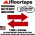 LiteMark Large Red Arrow Stickers 651 Durable Gloss Finish Decal - Floors, Walls, Signs (Pack of 6 Arrows)