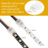 6 Pin LED Strip Connectors Solderless 10 Pack with 16.4ft Extension Cable 6 Conductor for Waterproof or Non-Waterproof 12mm Wide LED Strip Lights,Transparent Track Lighting Connectors