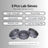 3 Pcs Lab Sieves, 6 Inch Diameter Test Sifter 10Mesh (2.19mm), 80Mesh (0.217mm), and 200 Mesh (0.077mm)