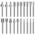 Wood Carving Bits Engraving Router Bit, 20pcs HSS Rotary Burr Set for DIY Woodworking & Carving