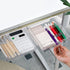 SOUJOY 3 Pack Under Desk Drawer, Self-Adhesive Slide Out Organizer Tray, Plastic Hidden Attachable Drawer for Home,