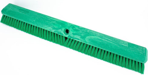 SPARTA 41891EC09 Heavy Duty Omni Sweep Plastic Push Broom Head, 24 Inches, Green | Industrial Broom for Indoor,