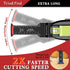 10PCS Extra Long Oscillating Saw Blades: Curved Edge Bi-Metal and Japanese Teeth for Precise Cuts