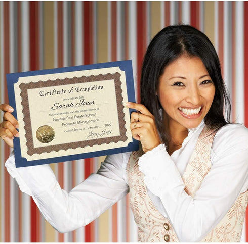 Great Papers! Ready-to-Use Certificates - 11 X 8.5, Ivory/Brown/Gold Colors, 6/Pack