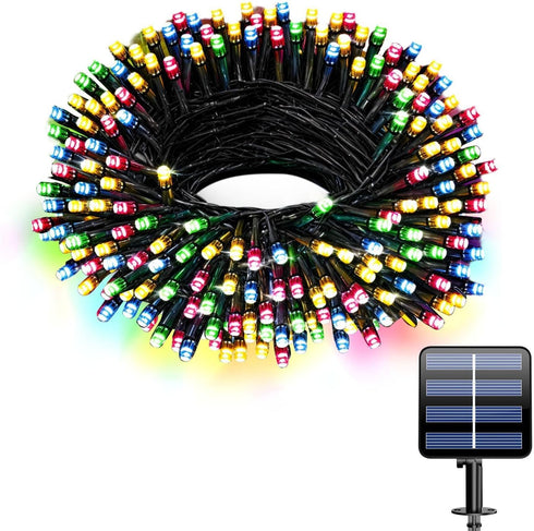 Solar String Lights for Outside, 33FT 100 LEDs Fairy Lights with 8