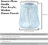 3 Piece Windsor Replacement Handles for Price Pfister Bathtub and Shower Systems, Clear Acrylic, 12 Point Broach