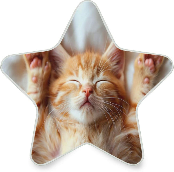 Burbuja Cute Cat LED Night Light Plug into Wall 0.2W Star-Shaped Nightlight Dusk