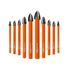 Carbide Tip Drill Bit-BGTEC Wood Drill Bits, 10pcs Round Shank Hard Alloy Drill Bits for Wood Plastic Masonry